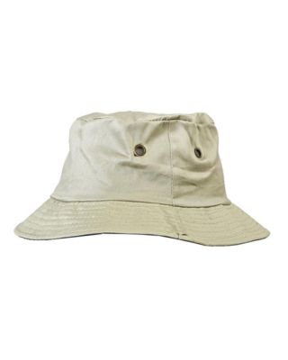 Panamá impermeável em algodão sarja, para adulto, reversível