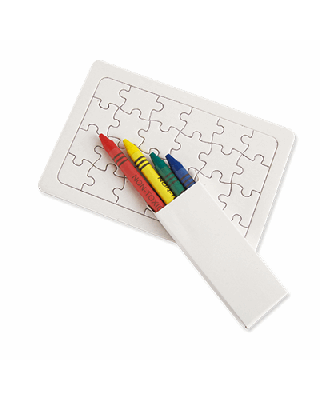 PUZZLE + LÁPIS DE CERA "PIKI"