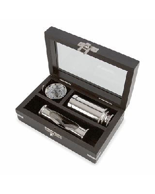 MINIATURA SET 3 PIEZAS LATÓN SILVER