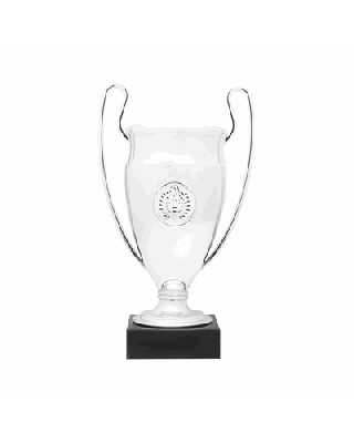 Troféu em plástico, com base em mármore