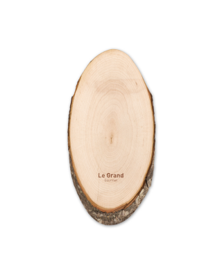 Tabua oval com casca          
