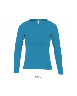 T-SHIRT MANGA COMPRIDA MULHER MAJESTIC CORES