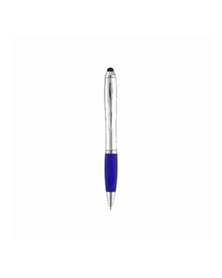 Caneta stylus prateada com pega colorida "Nash"