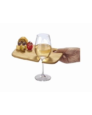 Tábua para aperitivos com base para copo (Não incluido) "Mill"