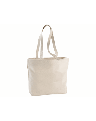 Saco Tote de algodão 340 g/m² com fecho "Ningbo"