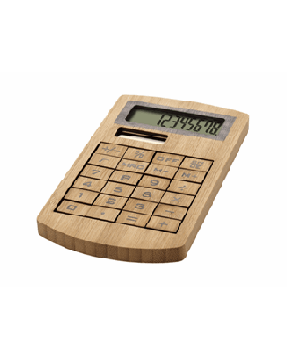 Calculadora de bambu "Eugene"