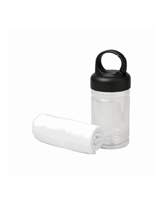 Toalha refrescante em recipiente PET "Remy"
