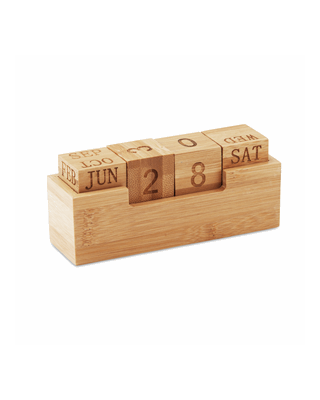 Calendário em bambu           